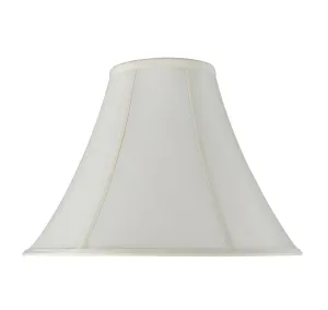 # 30019 Transitional Bell Shape Spider Construction Lamp Shade in an Off White Faux Silk Fabric, 16" wide (6" x 16" x 12")