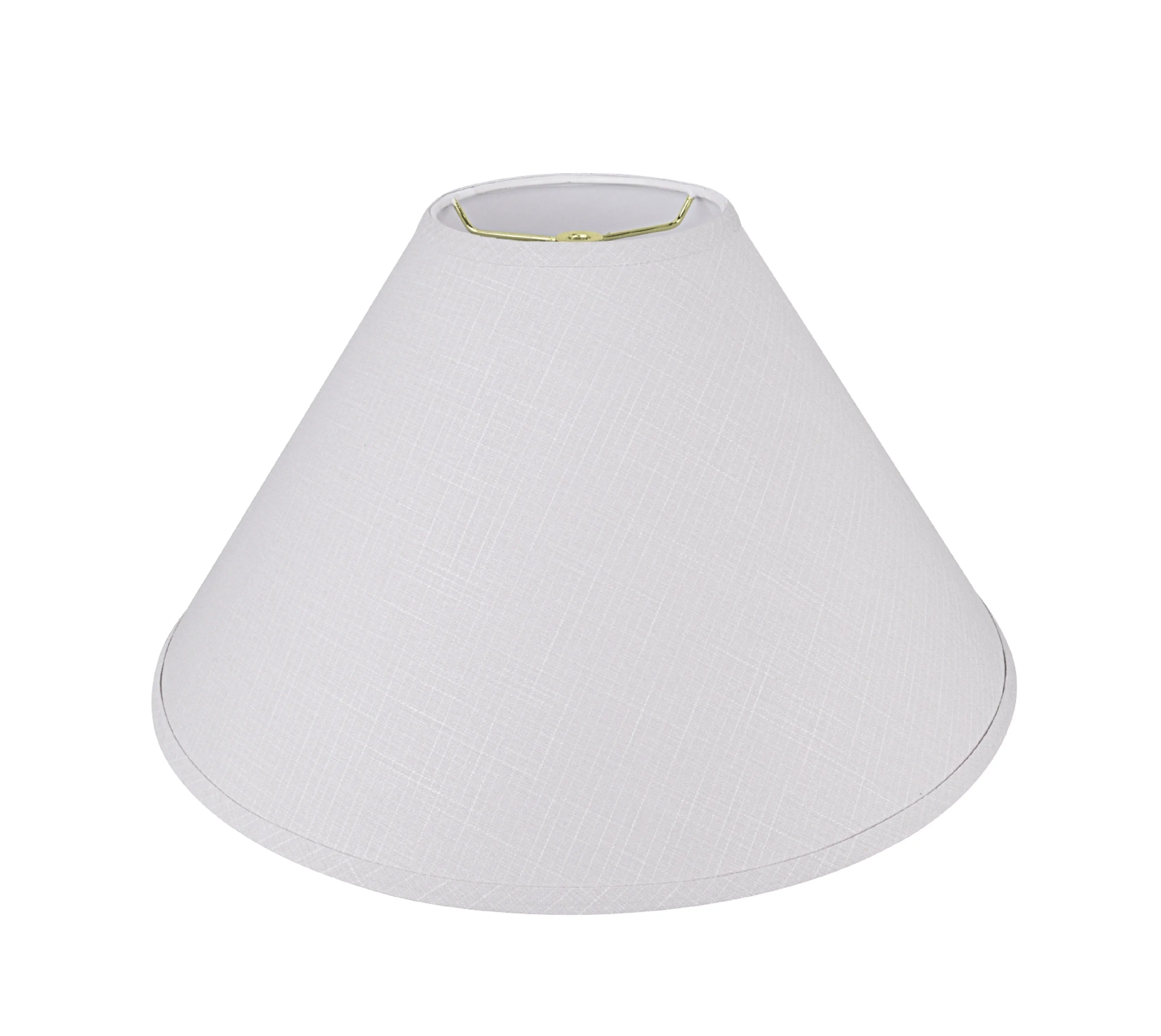 # 32205 Transitional Hardback Empire Shaped Spider Construction Lamp Shade in Light Grey, 19" wide (6" x 19" x 12")