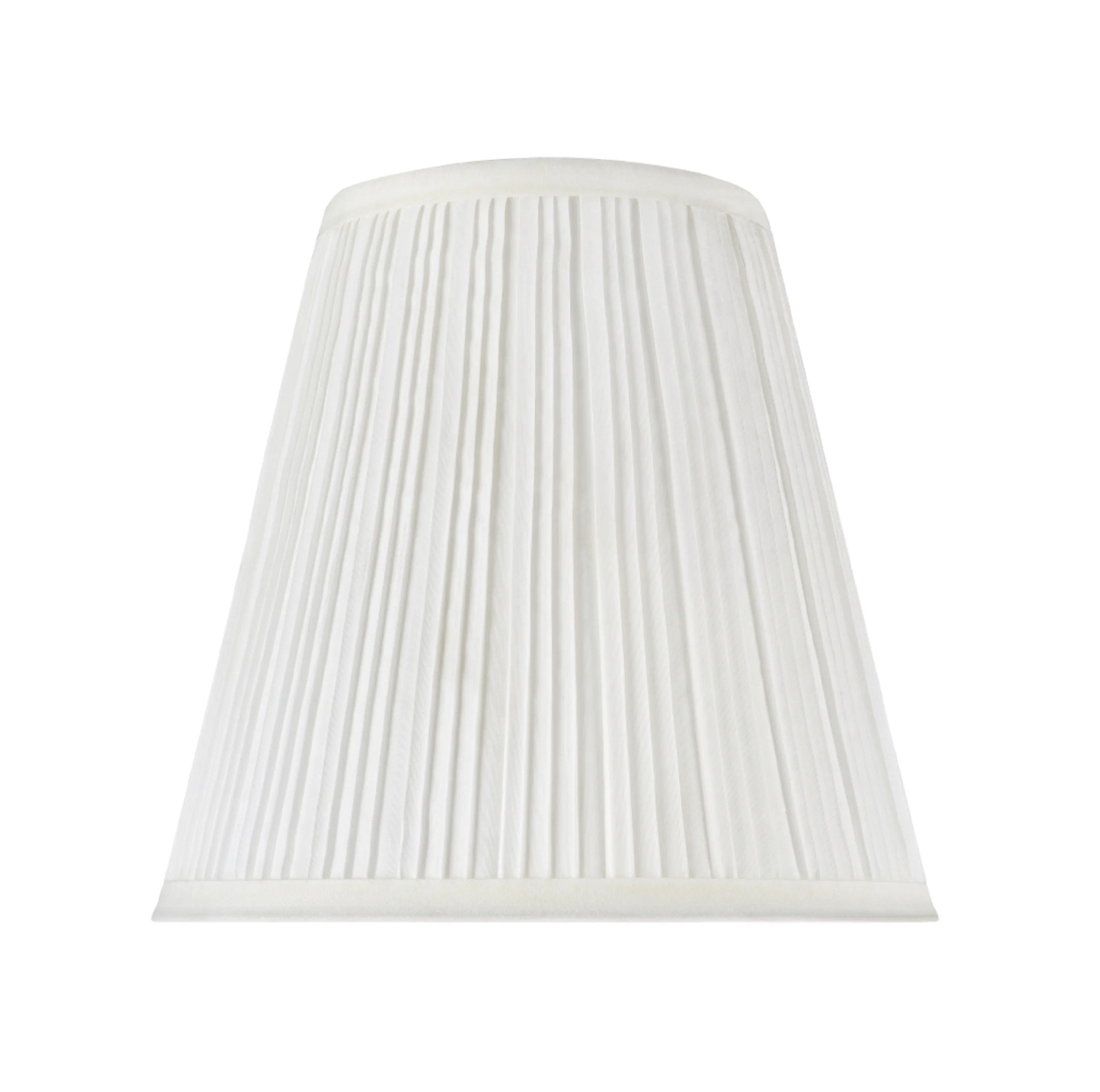 # 33004 Transitional Pleated Empire Spider Construction Lamp Shade in Off White Rayon Fabric, 9" wide (5" x 9" x 8 1/2")