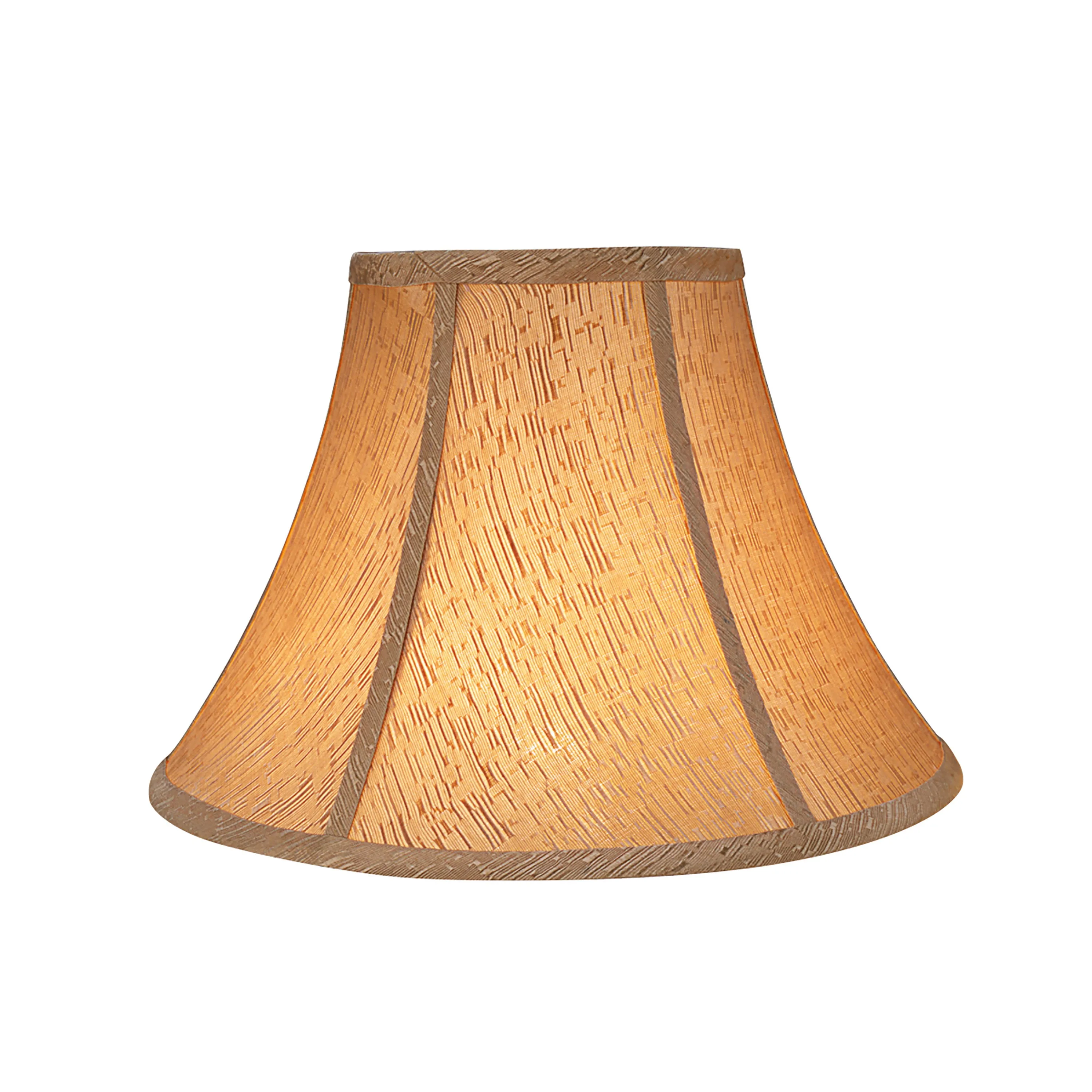 # 58003 Transitional Bell Shape UNO Construction Lamp Shade in Light Gold, 13" Wide (6" x 13" x 9")