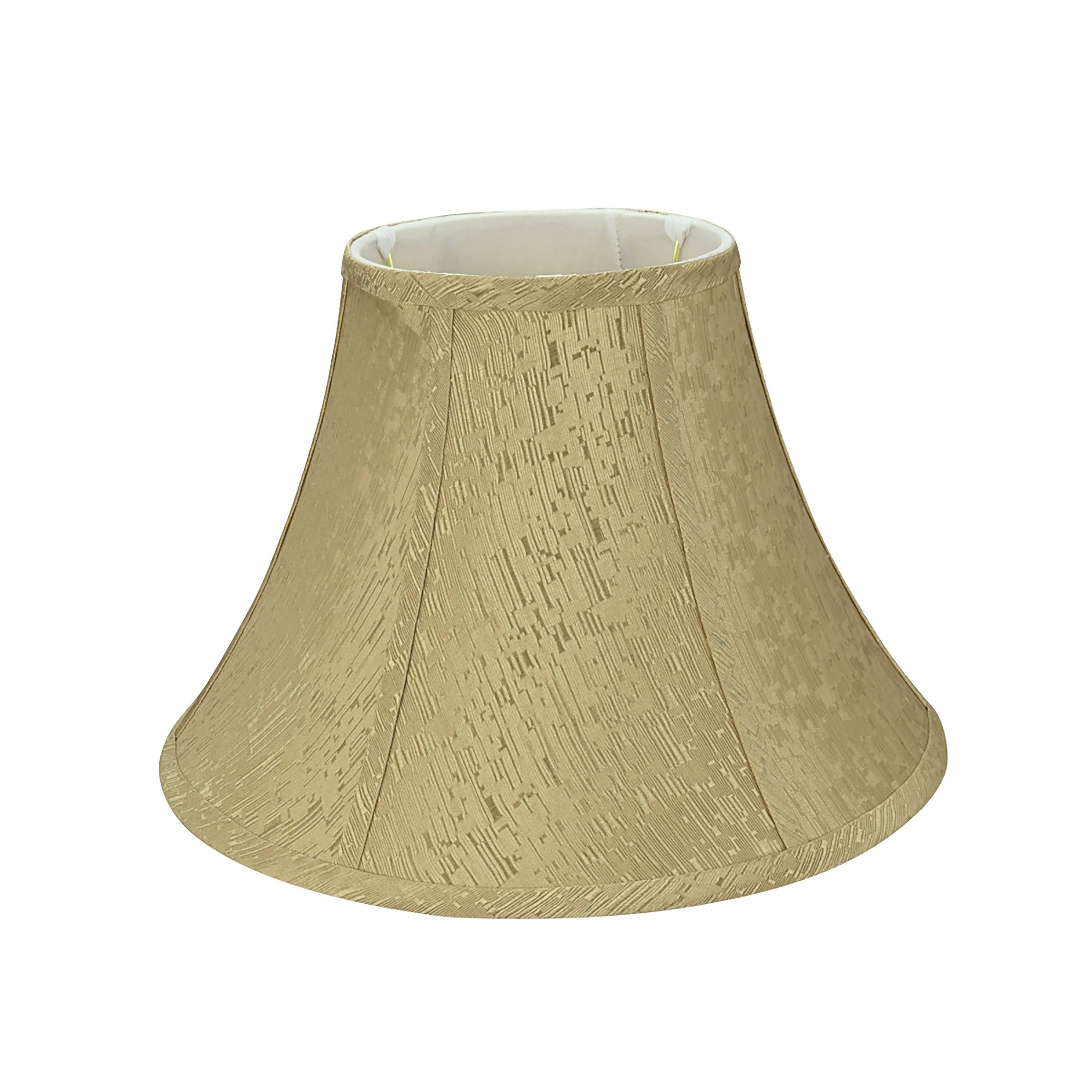 # 58003 Transitional Bell Shape UNO Construction Lamp Shade in Light Gold, 13" Wide (6" x 13" x 9")