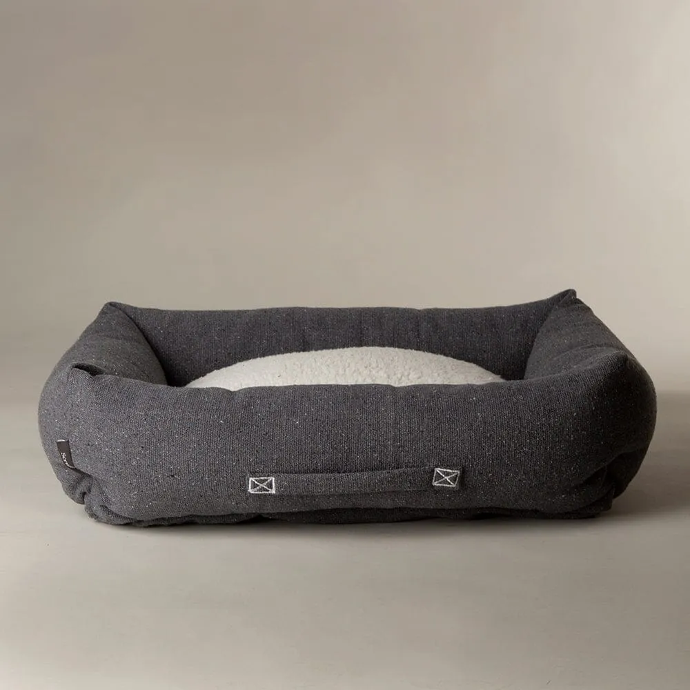 100% Recycled Eden Box Dog Bed - Charcoal Grey