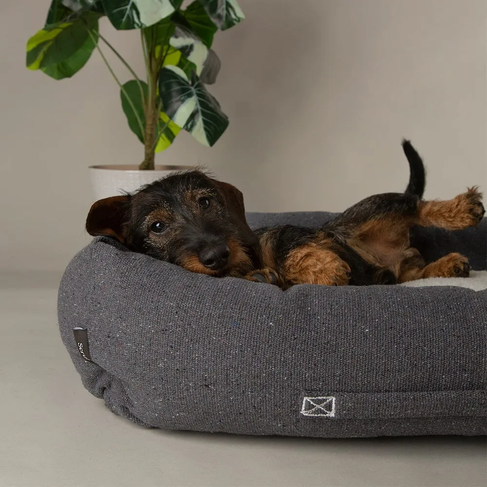 100% Recycled Eden Box Dog Bed - Charcoal Grey