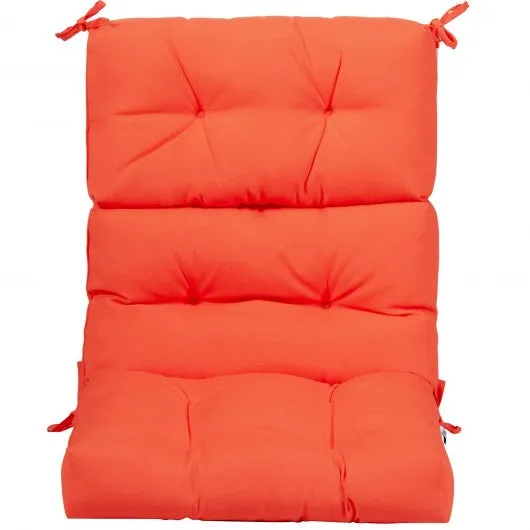 22" x 44" Tufted Outdoor Patio Chair Seating Pad-Orange