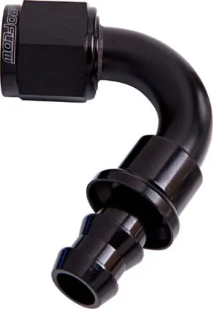 400 Series Push Lock 120° Hose End -6AN AF404-06BLK