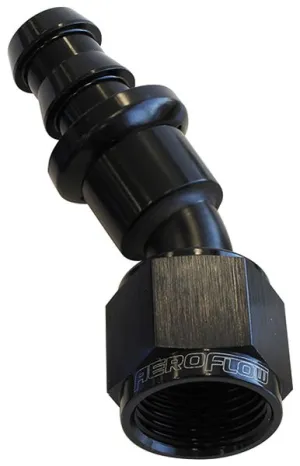 400 Series Push Lock 30° Hose End -10AN AF417-10BLK