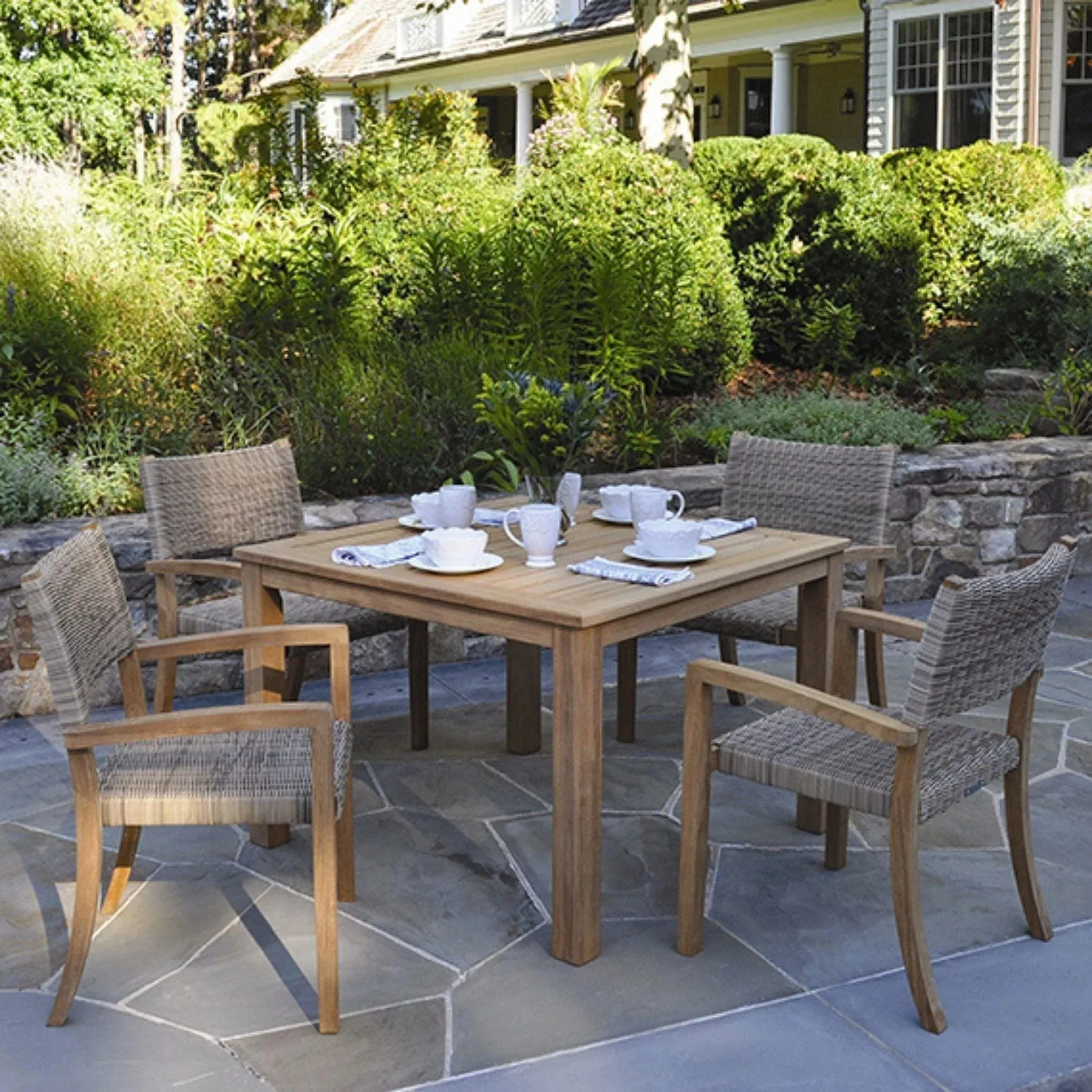 42" Wainscott Square Outdoor Teak Dining Table