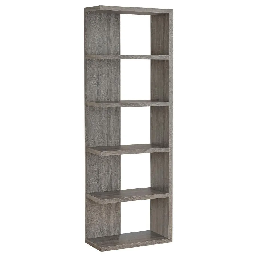 5-tier Bookcase Weathered Grey