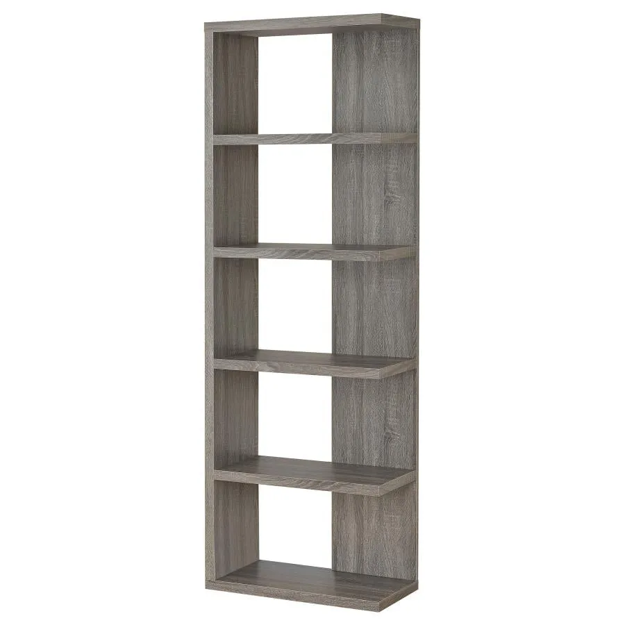 5-tier Bookcase Weathered Grey