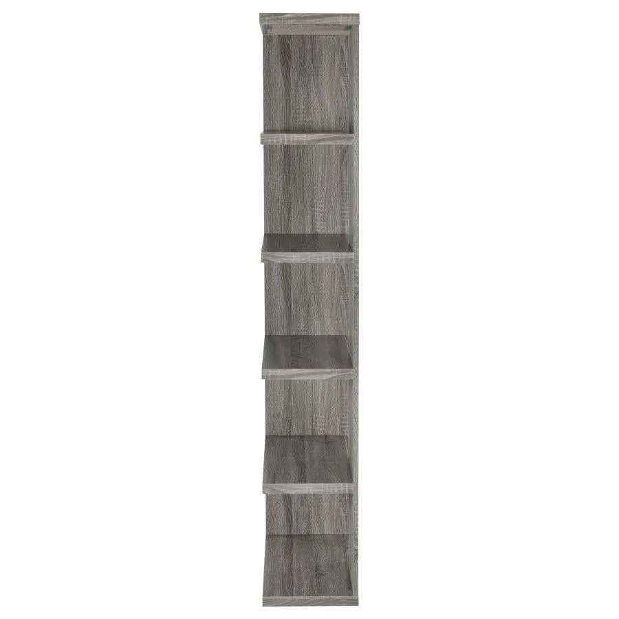 5-tier Bookcase Weathered Grey