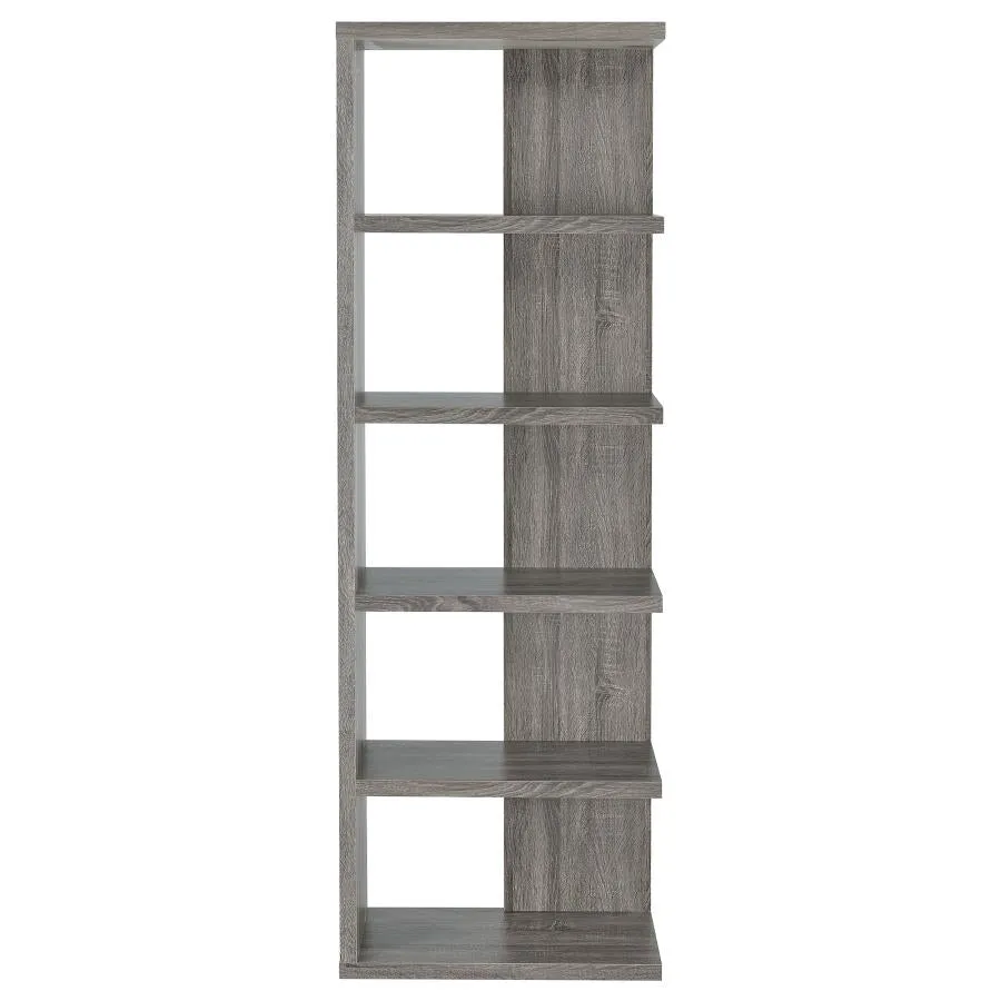 5-tier Bookcase Weathered Grey