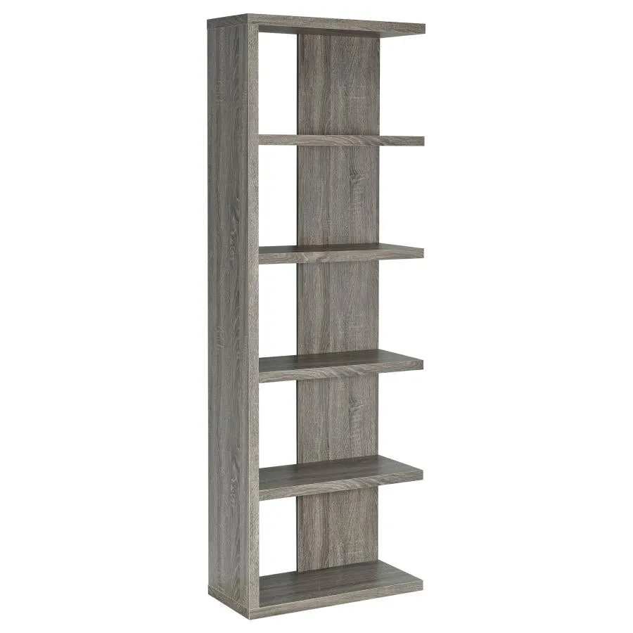 5-tier Bookcase Weathered Grey