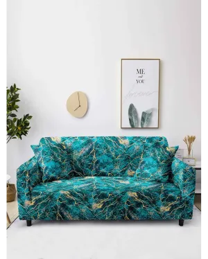 Abstract Print Four Seater Polyester Sofa Cover | 93 x 118 inches