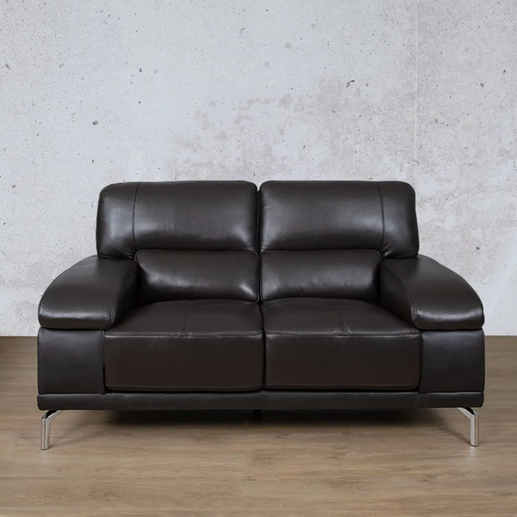 Adaline 2 Seater Leather Sofa