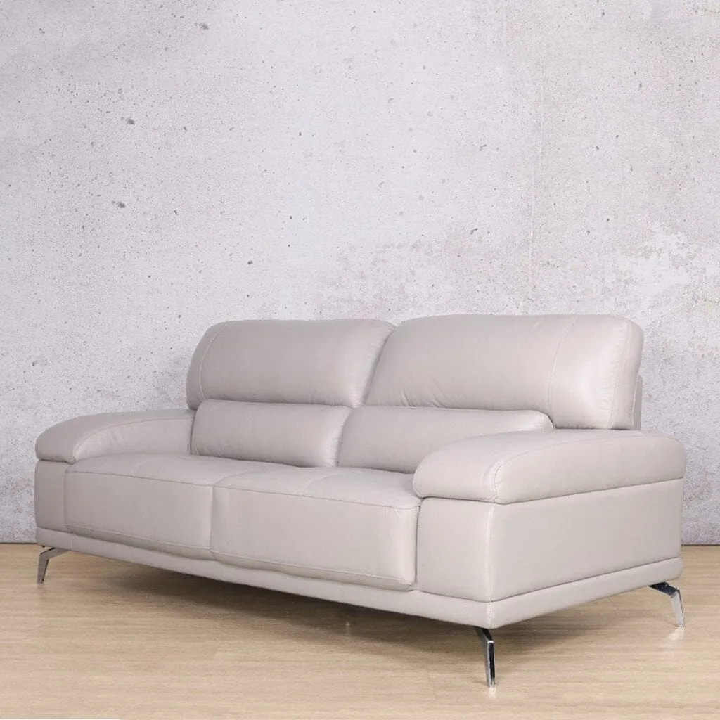 Adaline 3 Seater Leather Sofa