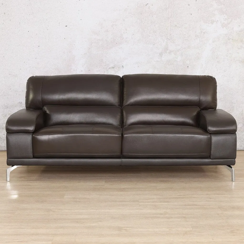 Adaline 3 Seater Leather Sofa