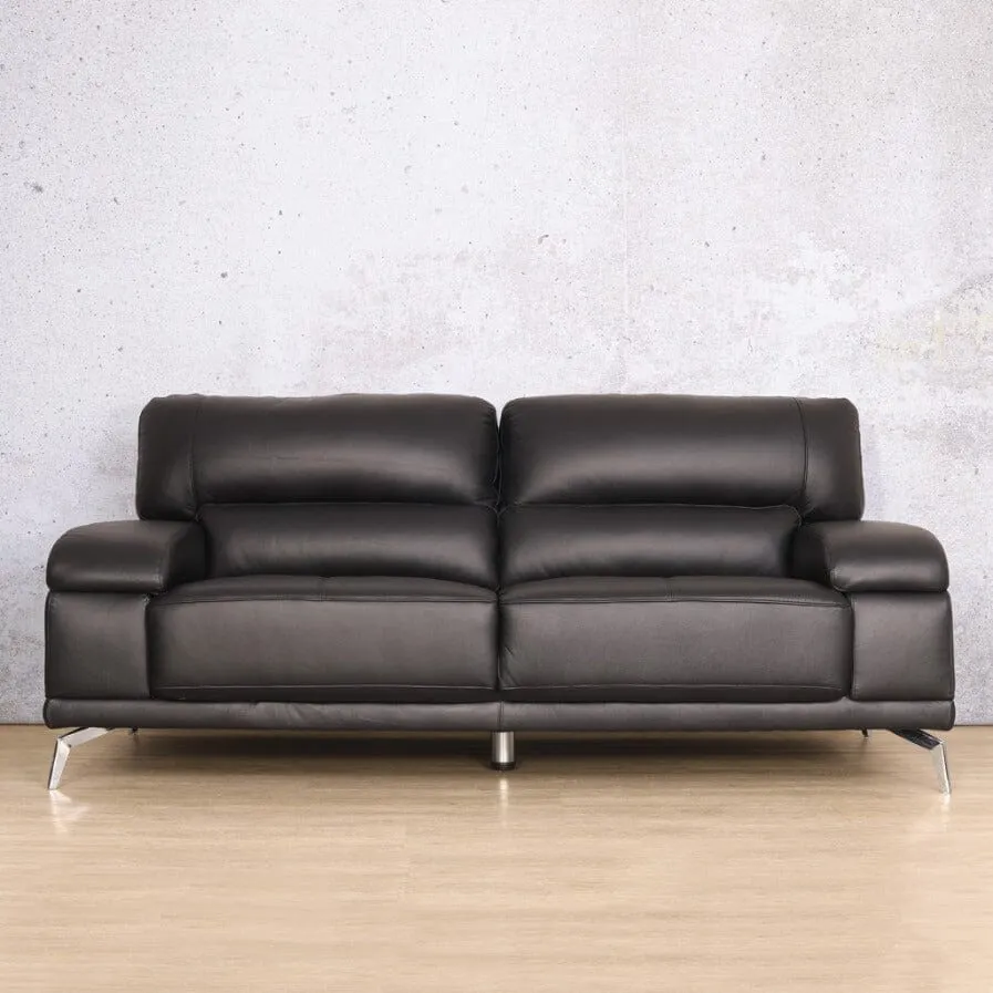 Adaline 3 Seater Leather Sofa