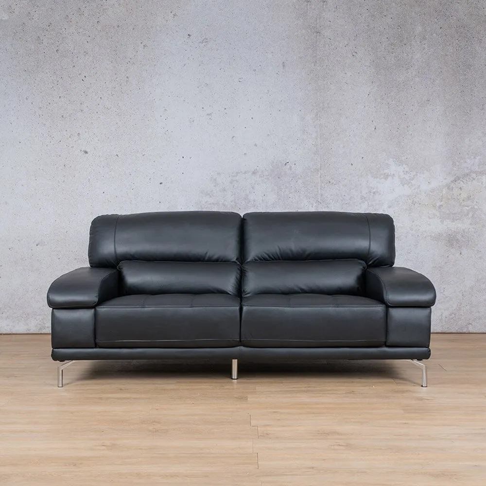 Adaline 3 Seater Leather Sofa