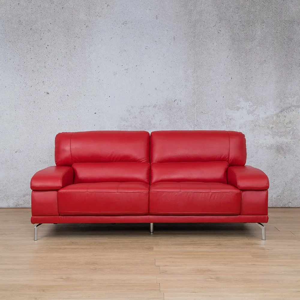 Adaline 3 Seater Leather Sofa