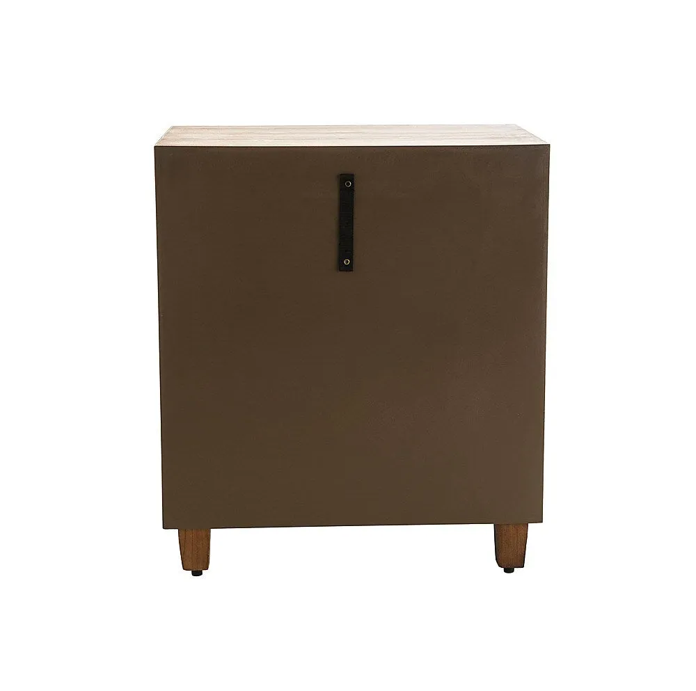 Adore Decor - Sawyer 2-Drawer Cabinet - Brown