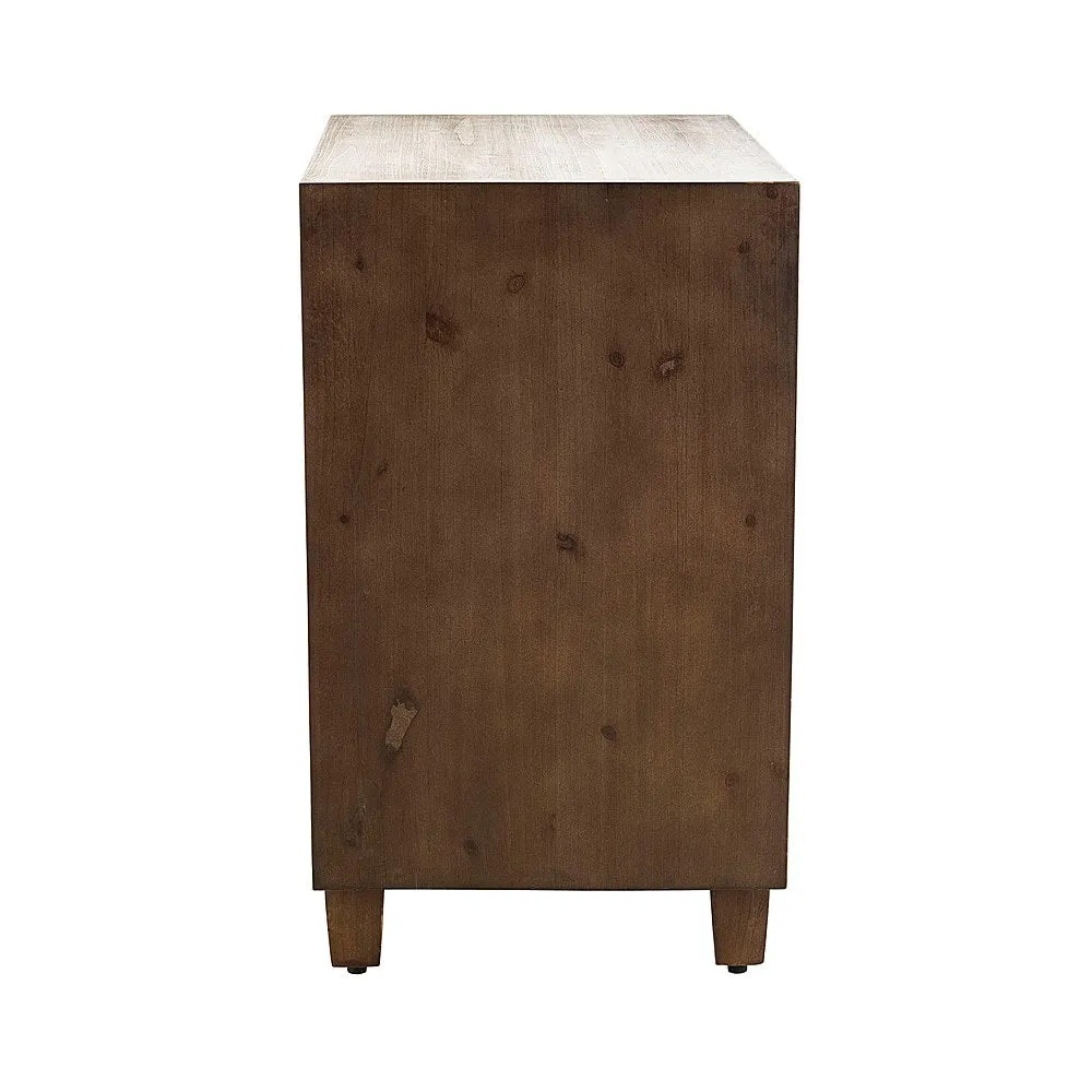 Adore Decor - Sawyer 2-Drawer Cabinet - Brown