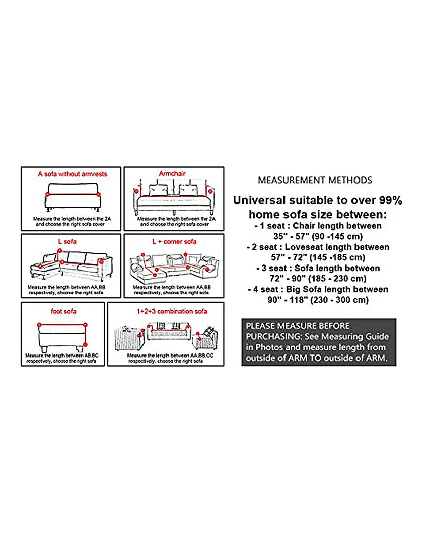 Albero One Three Seater And Two Single Seater Polyester Sofa Cover