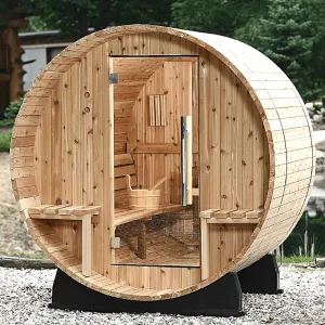 Almost Heaven Vienna Canopy Barrel 2 Person Sauna