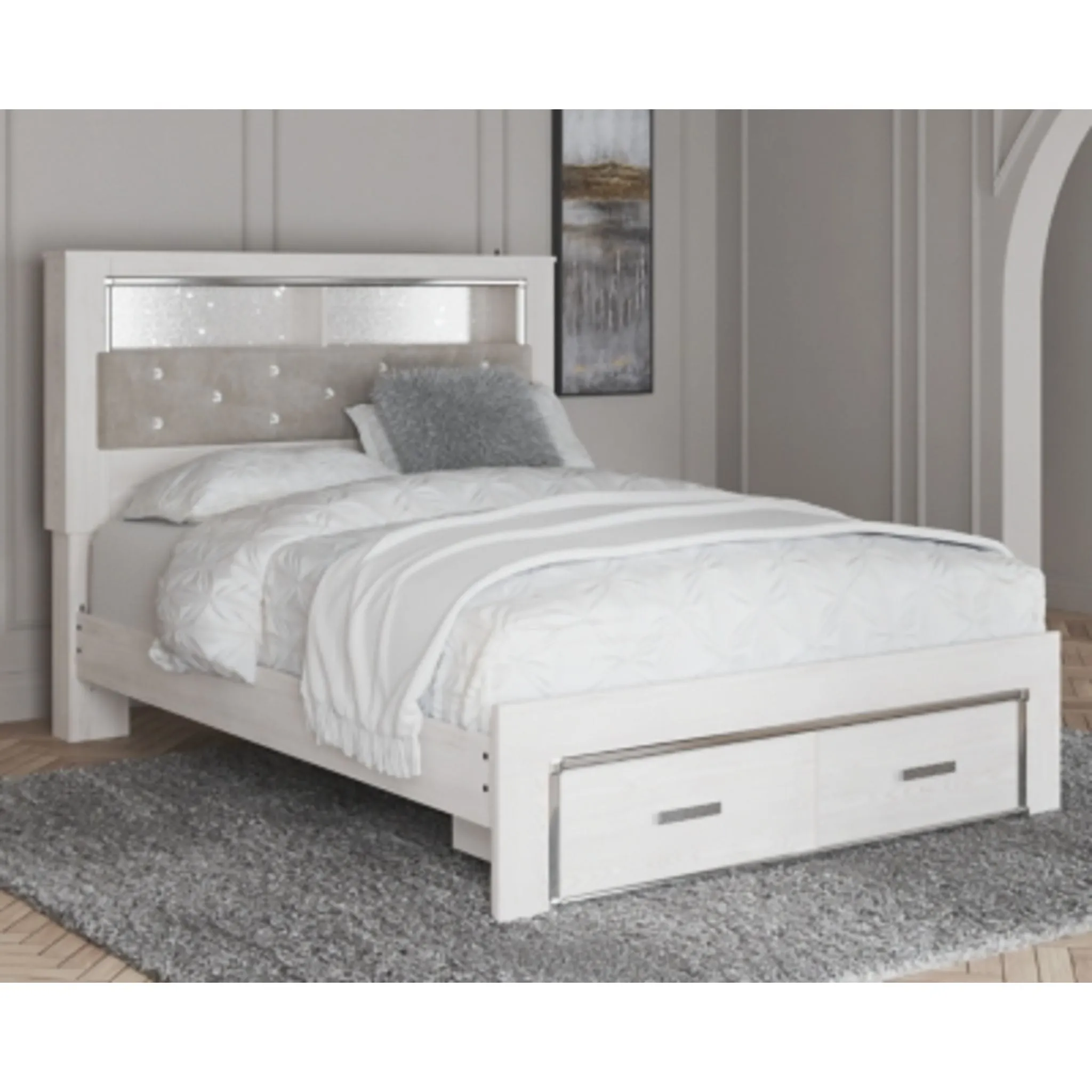 Altyra Bookcase Storage Bed