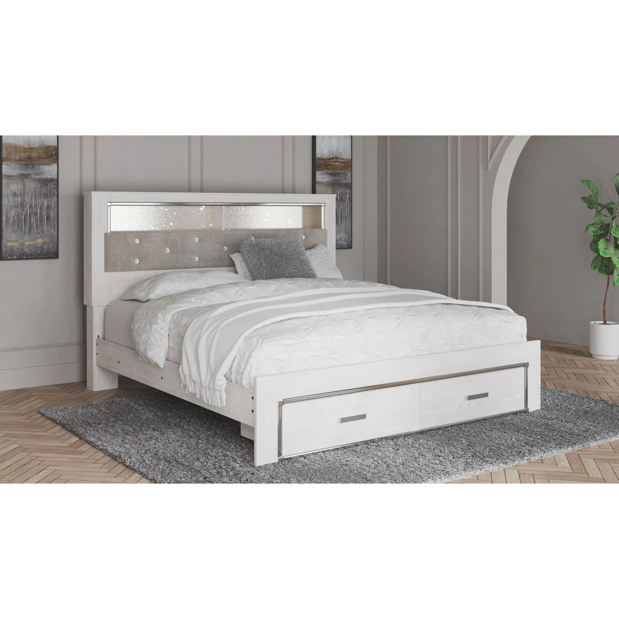 Altyra Bookcase Storage Bed