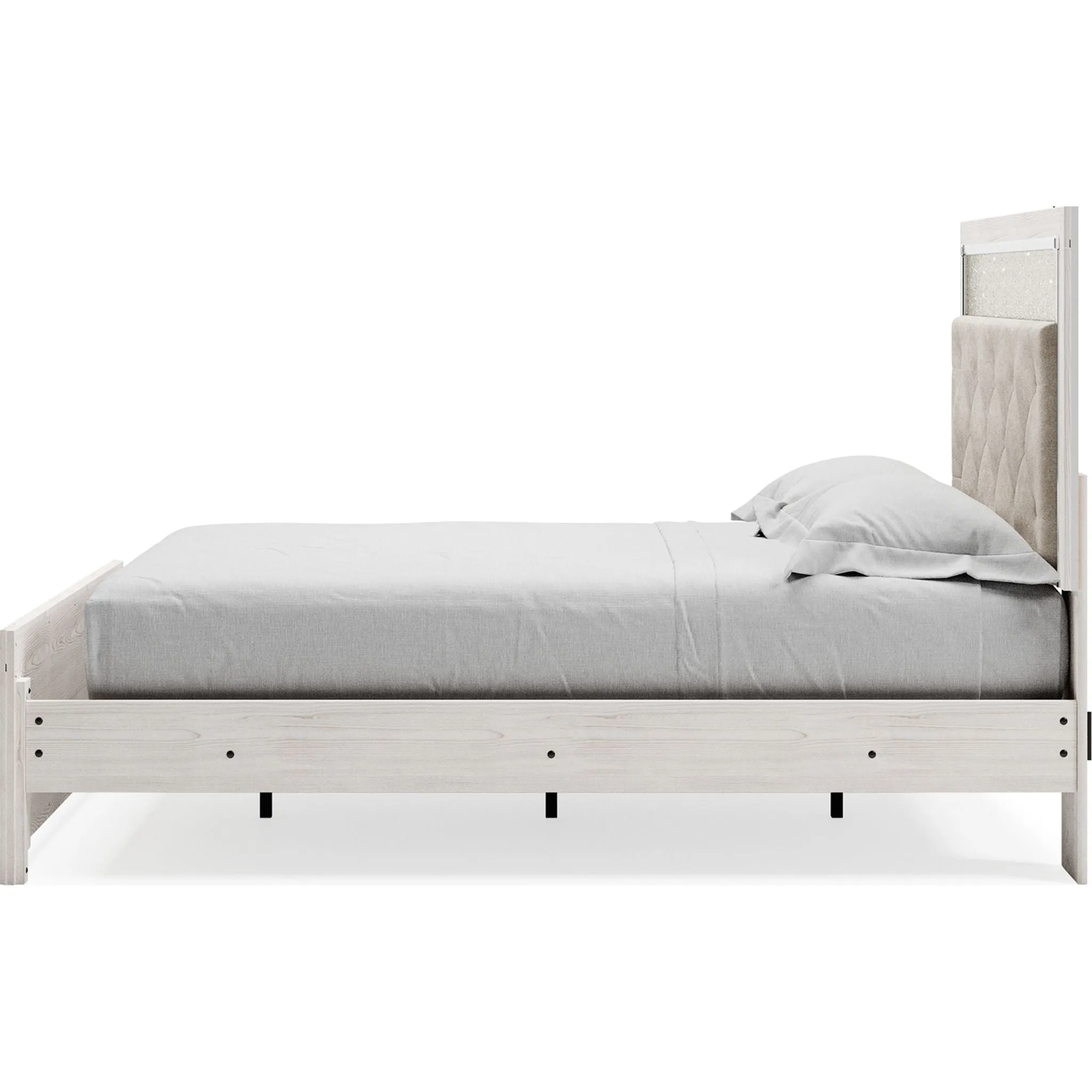 Altyra Panel Bed - White