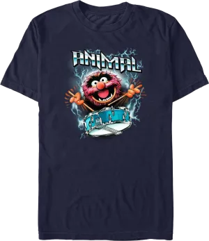 Animal Lightning Drumroll Muppets T-Shirt