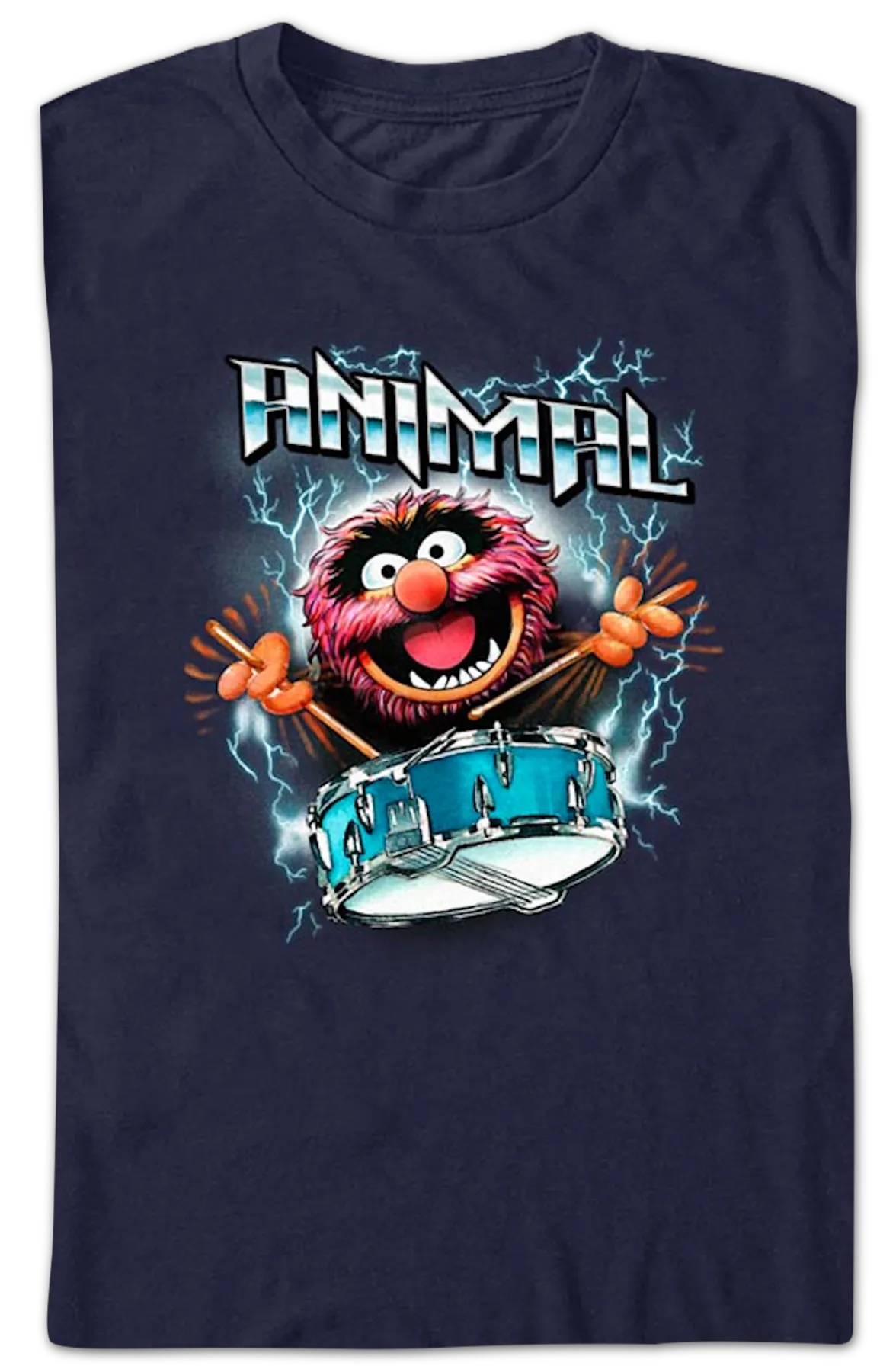 Animal Lightning Drumroll Muppets T-Shirt