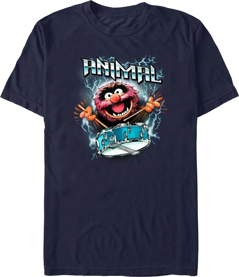 Animal Lightning Drumroll Muppets T-Shirt