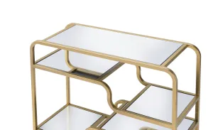 Astrid Gold & Mirror Sofa Table