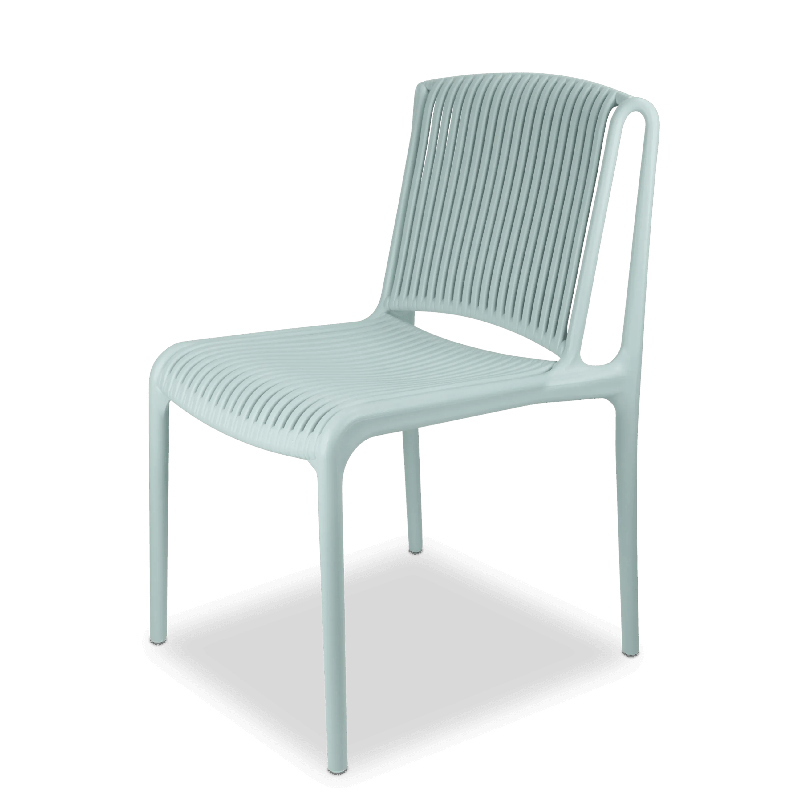 Bahamas Rectangle 7 Piece Outdoor Setting in Gunmetal with UV Plastic Outdoor Chairs (PP)