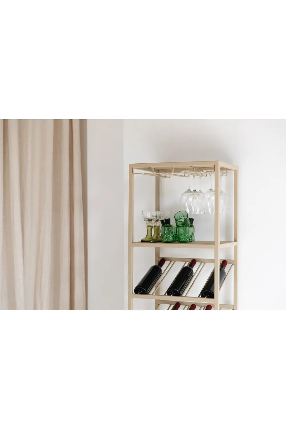 Beige Metal Wine Shelf S | Zuiver Cantor