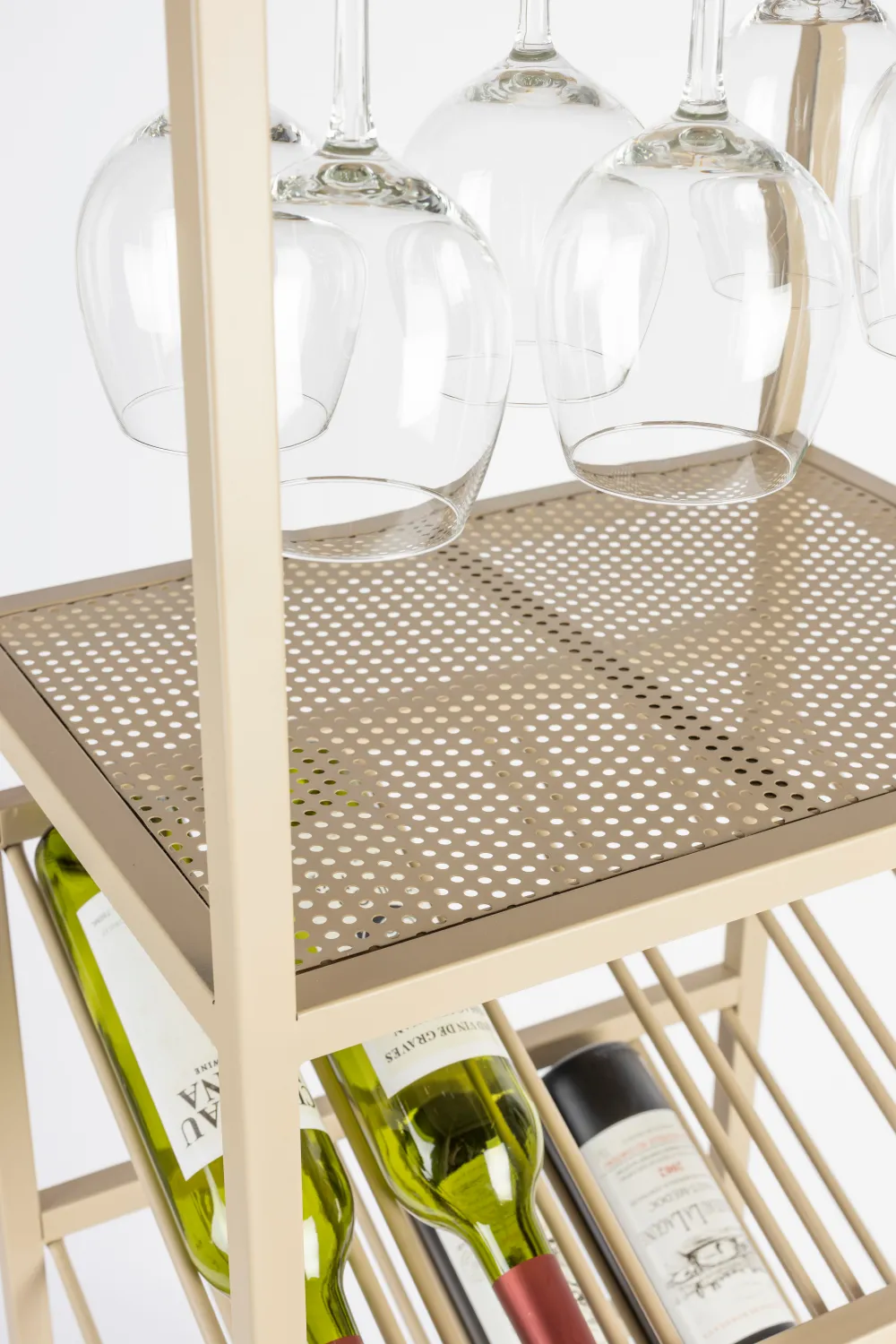 Beige Metal Wine Shelf S | Zuiver Cantor