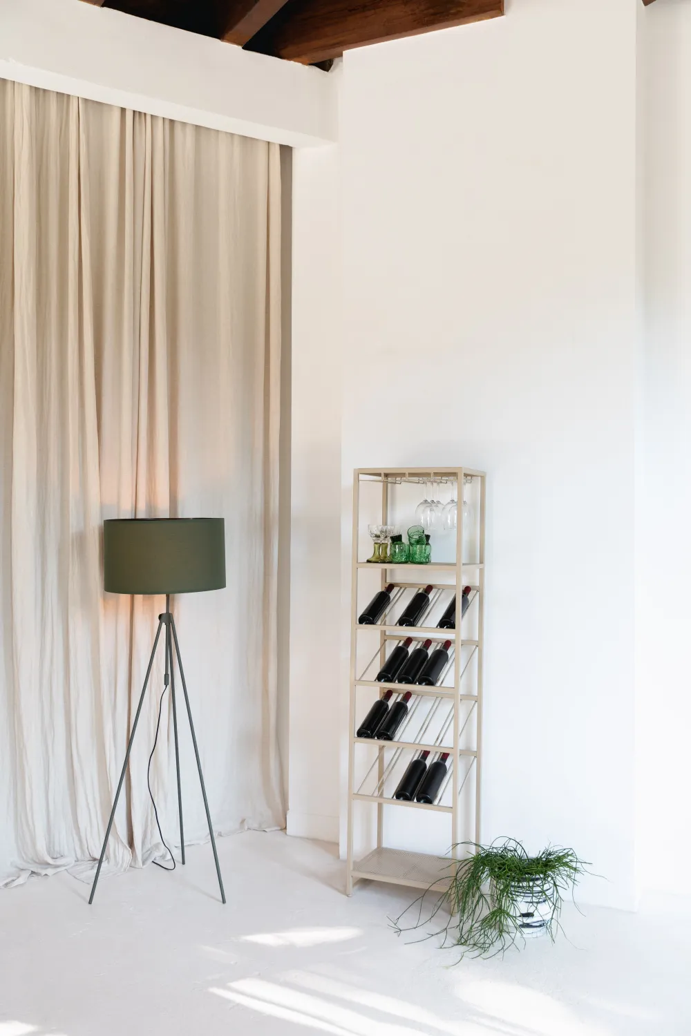 Beige Metal Wine Shelf S | Zuiver Cantor