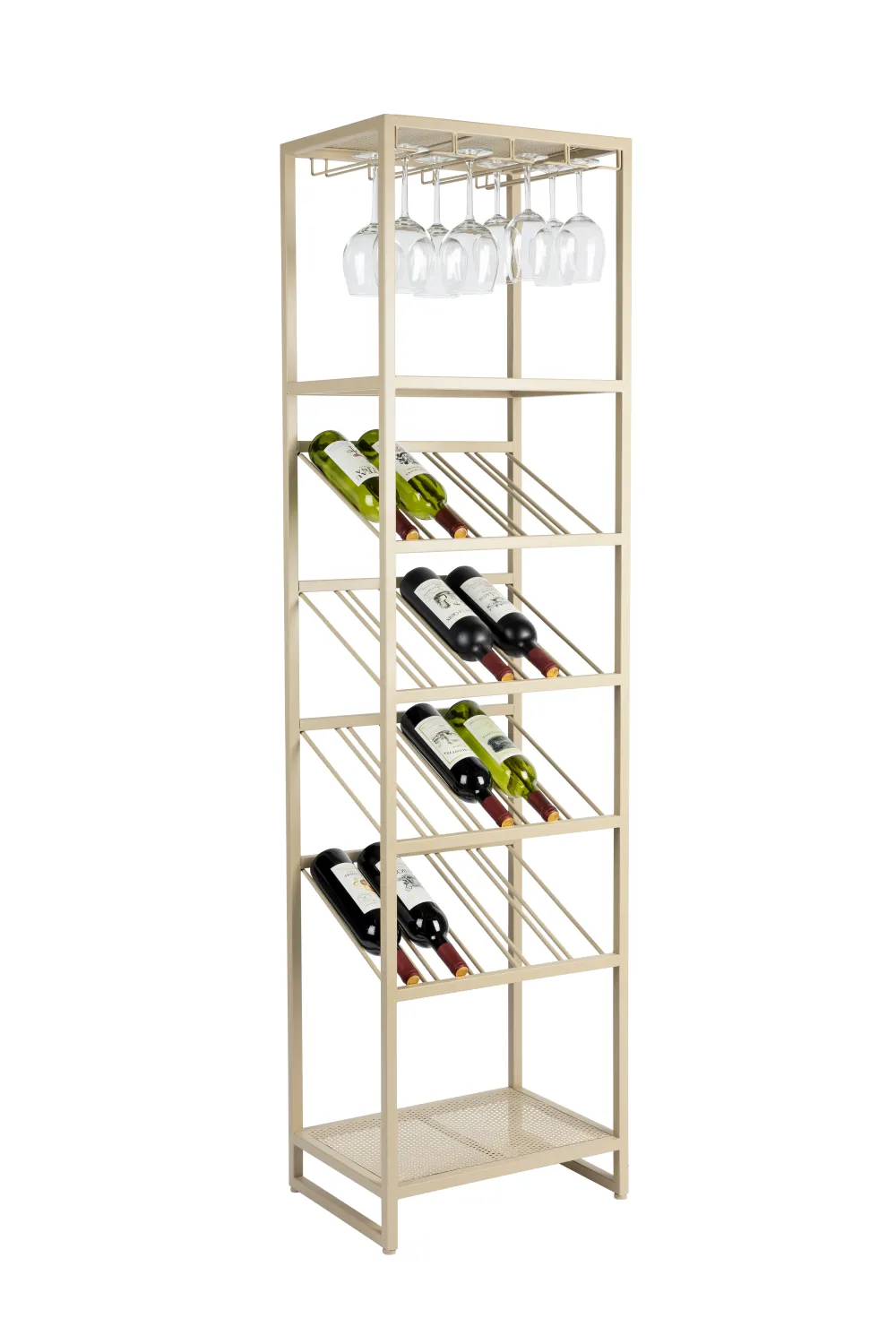 Beige Metal Wine Shelf S | Zuiver Cantor