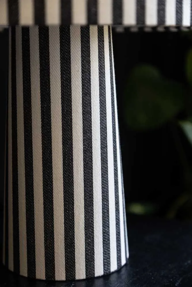 Black & White Stripe Table Lamp