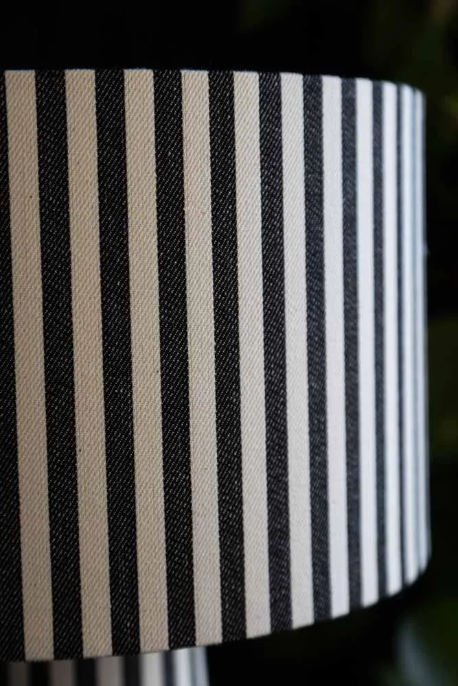 Black & White Stripe Table Lamp