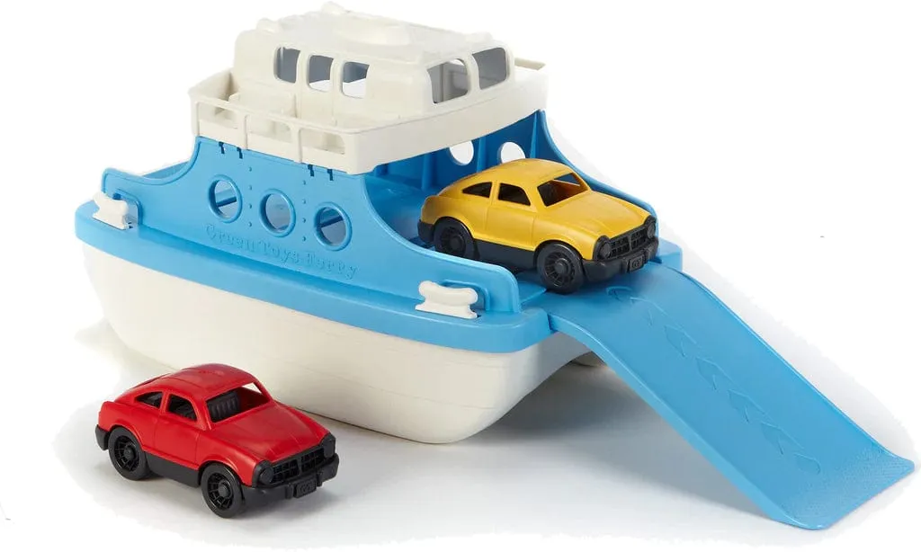 Blue Ferry Boat with Mini Cars