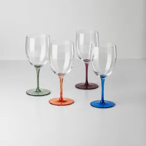 Bottoms Up Wine Glasses, Set Of 4