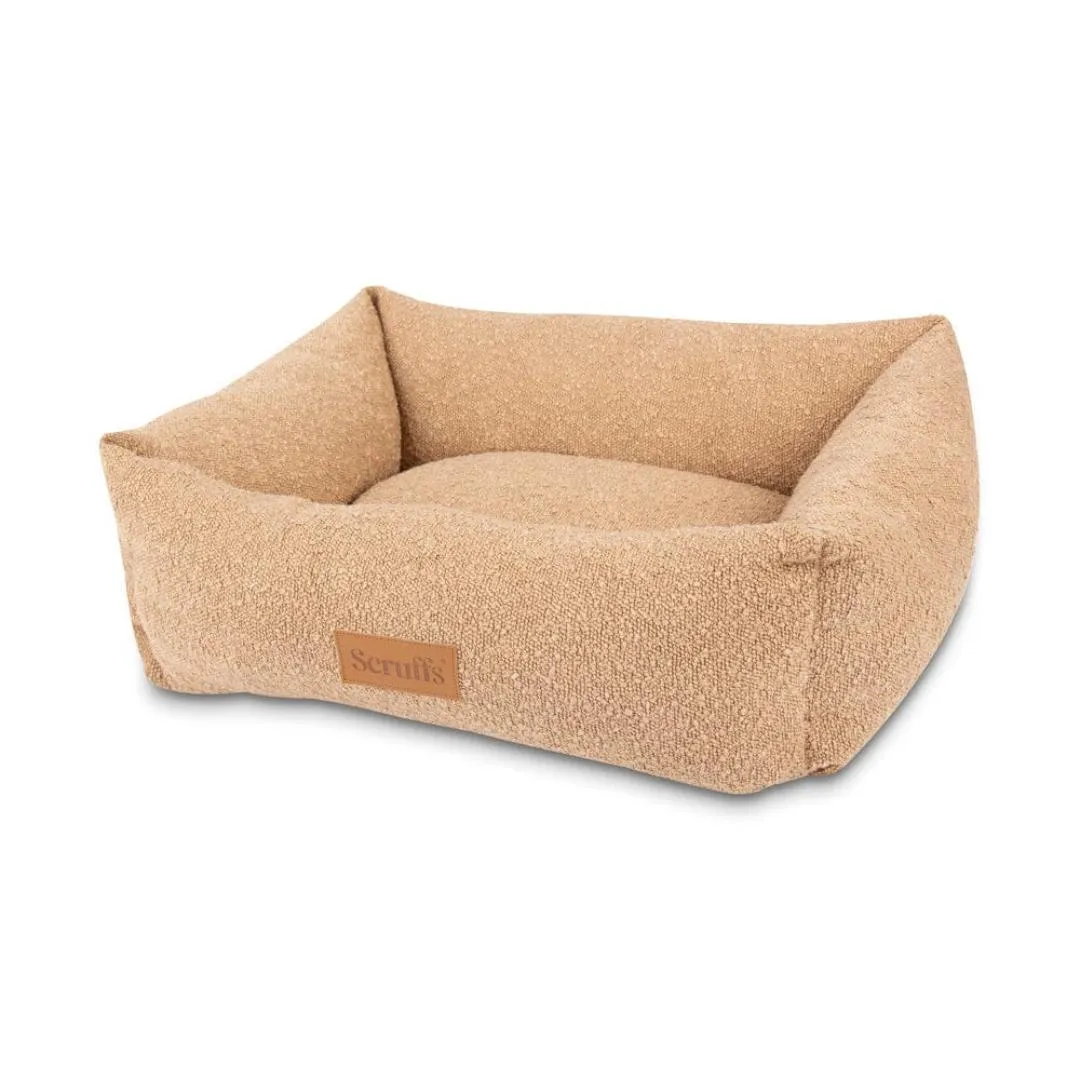 Boucle Box Dog Bed - Desert Brown