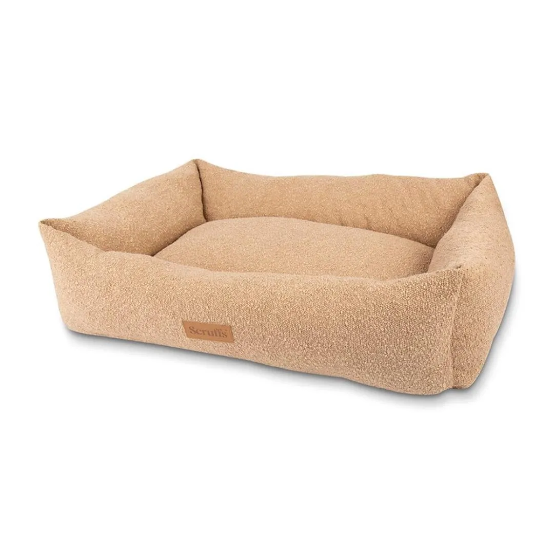 Boucle Box Dog Bed - Desert Brown