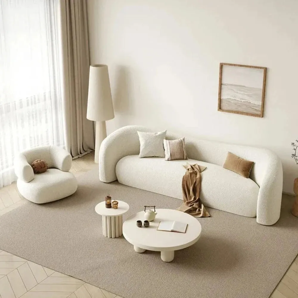 Bravo Premium Modern Suede Sofa Set