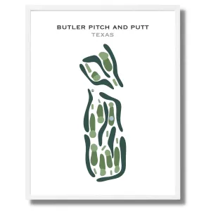 Butler Pitch & Putt, Texas - Printed Golf Course