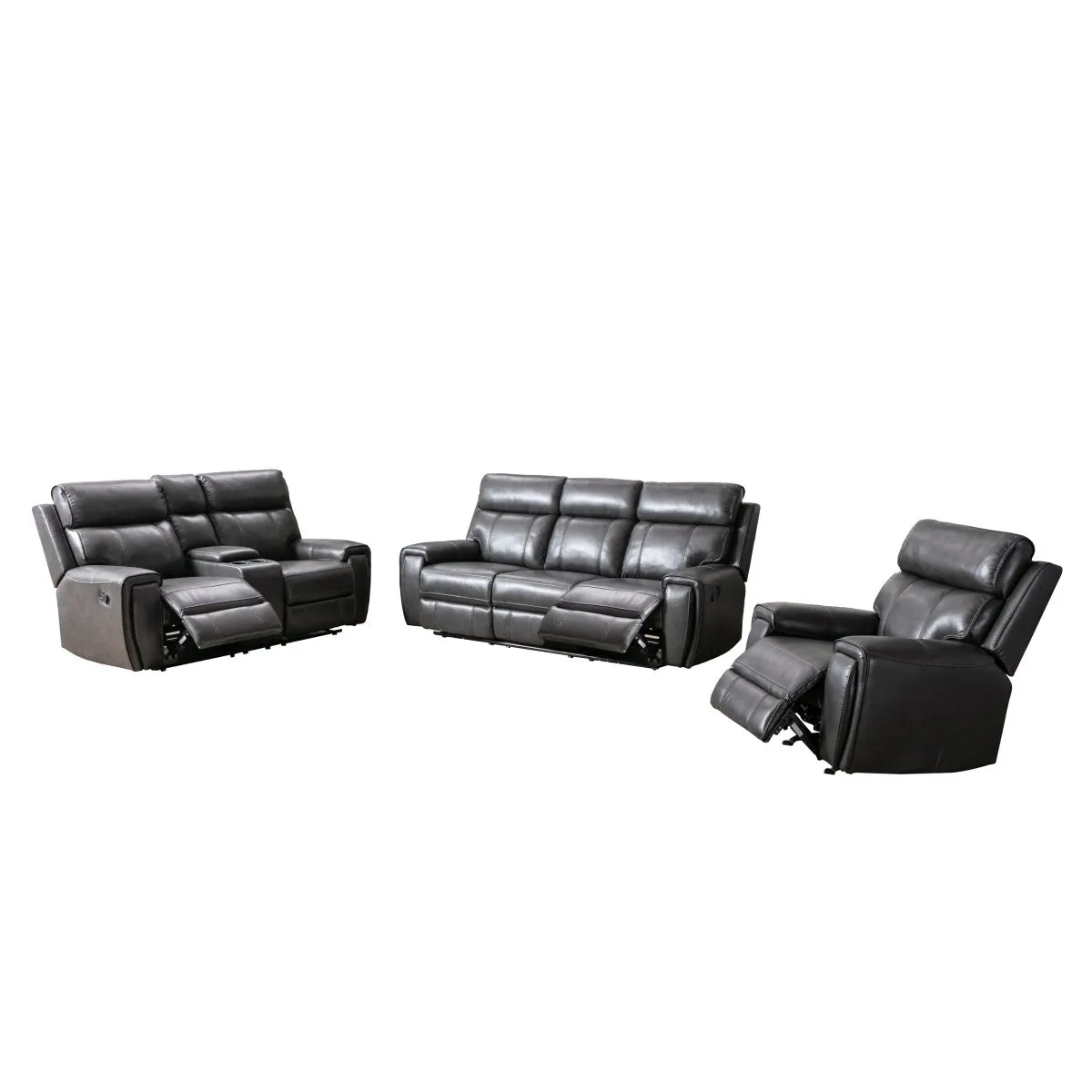 Carnegie Grey Reclining Set