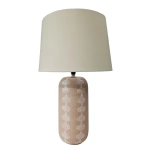 CERAMIC LAMP WITH SHADE