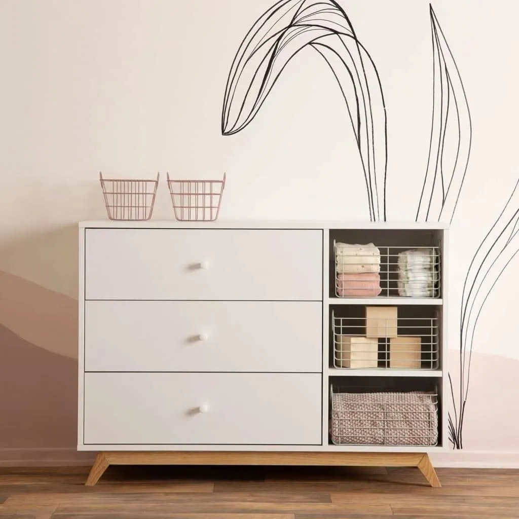 DaDaDa Central Park 2.0 3-Drawer, Two Shelves Dresser